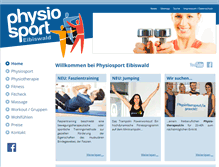 Tablet Screenshot of physiosport.at